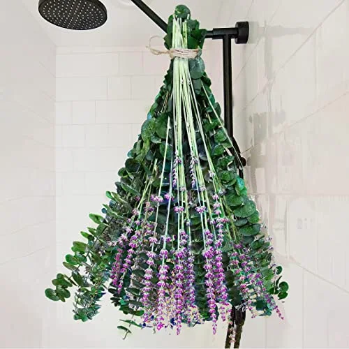 Dried Eucalyptus Stems & Lavender Flowers for Shower & Decor
